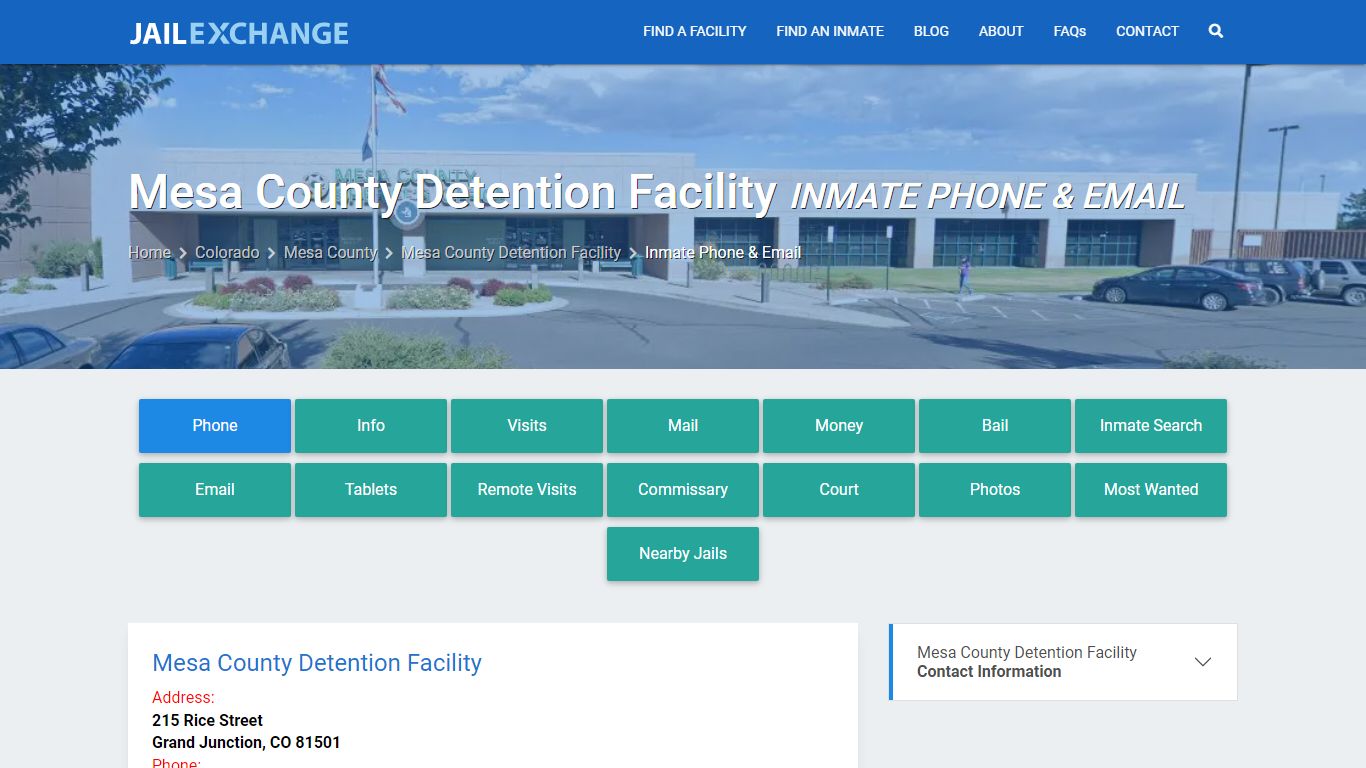Inmate Phone - Mesa County Detention Facility, CO - Jail Exchange